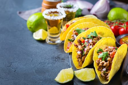 Tacos and Tequila - shutterstock Antonina Vlasova